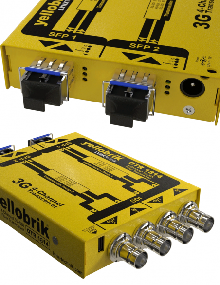 LYNX TECHNIK AG&nbsp;|&nbsp;OTR-1814&nbsp;|&nbsp;Émetteur-Récepteur Convertisseur 3G-SDI Fibre - BNC