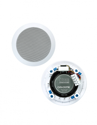 CLOUD&nbsp;|&nbsp;CVS-C53TW&nbsp;|&nbsp;Enceinte Plafond 5''| 2 voies | 20W@8Ω / 24W@100V| Blanche