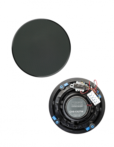 CLOUD&nbsp;|&nbsp;CVS-C62TB&nbsp;|&nbsp;Enceinte Plafond 6,5''| 2 voies | 25W@8Ω / 24W@100V| Noire