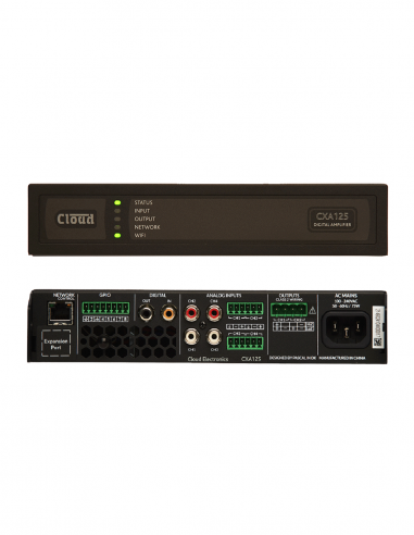 CLOUD&nbsp;|&nbsp;CXA125&nbsp;|&nbsp;Amplificateur IP numérique | 1 ou 2 canaux | 125W | Hi-Z-Lo-Z