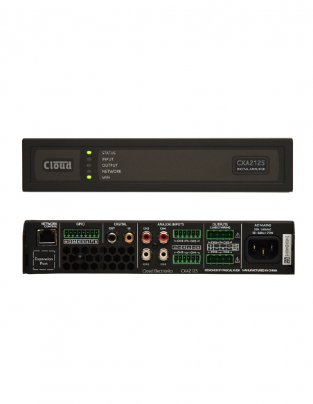 CLOUD&nbsp;|&nbsp;CXA2125&nbsp;|&nbsp;Amplificateur IP numérique | 2 ou 4 canaux | 250W | Hi-Z-Lo-Z