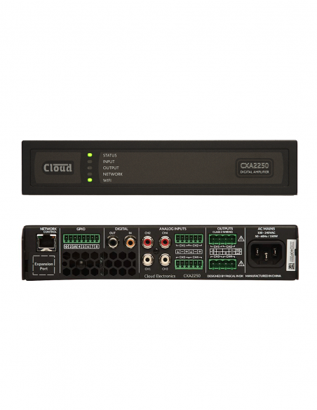 CLOUD&nbsp;|&nbsp;CXA2250&nbsp;|&nbsp;Amplificateur IP numérique | 2 ou 4 canaux | 500W | Hi-Z-Lo-Z