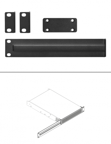 CLOUD&nbsp;|&nbsp;HALF-U RACK KIT&nbsp;|&nbsp;Mise en Rack 1/2RU pour Amplis CXA | Montage Avant