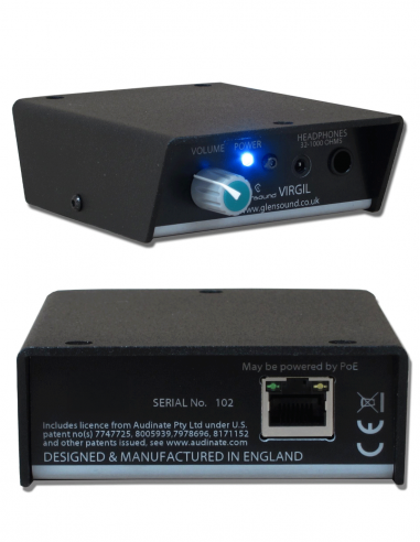 GLENSOUND&nbsp;|&nbsp;VIRGIL&nbsp;|&nbsp;Amplificateur Studio Dante pour casque