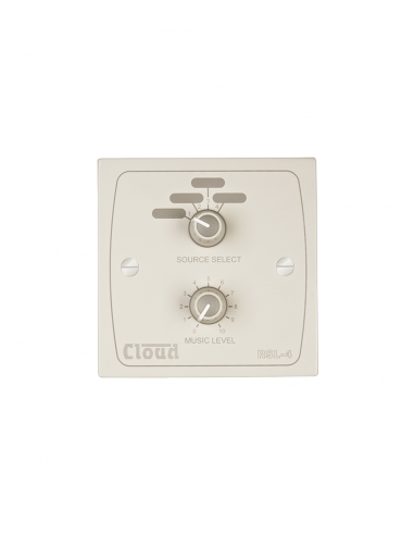 CLOUD&nbsp;|&nbsp;RSL-4W&nbsp;|&nbsp;Clavier de Commandes | 1 Volume, 1 Sélecteur 4 Sources | Blanc