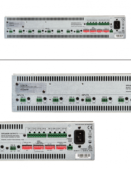 CLOUD&nbsp;|&nbsp;CA8125&nbsp;|&nbsp;Amplificateur Numérique | 8 x 125W | Hi-Z-Lo-Z