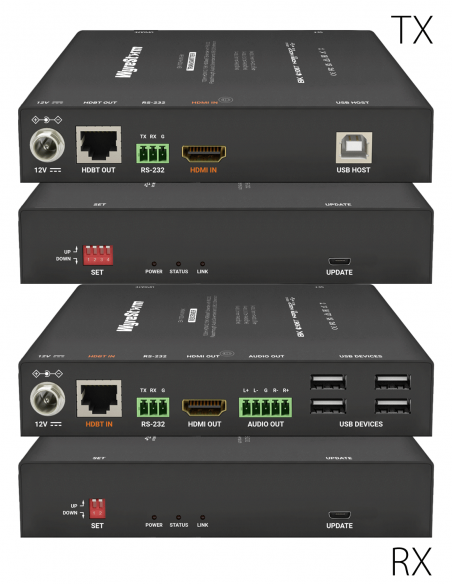 WYRESTORM&nbsp;|&nbsp;EX-100-KVM-8K&nbsp;|&nbsp;Extendeur KVM 8K | RS232, Audio Désemededdé | PoH