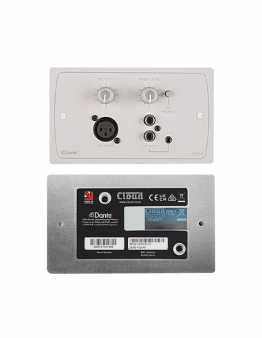 CLOUD&nbsp;|&nbsp;DLM-1W&nbsp;|&nbsp;Clavier d'Entrée Micro/Ligne Dante | Blanc