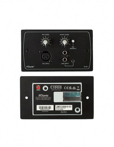 CLOUD&nbsp;|&nbsp;DLM-1B&nbsp;|&nbsp;Clavier d'Entrée Micro/Ligne Dante | Noir