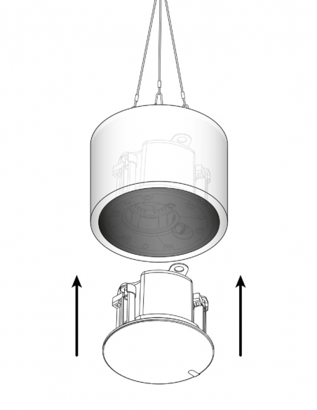 CLOUD&nbsp;|&nbsp;PC-200B&nbsp;|&nbsp;Suspension pour Enceintes CS-C | Noire