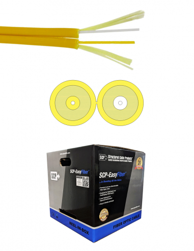 SCP&nbsp;|&nbsp;EF-DUP-OS2LSZH-YL&nbsp;|&nbsp;Fibre Multimode OS2 Duplex | 610m | Jaune