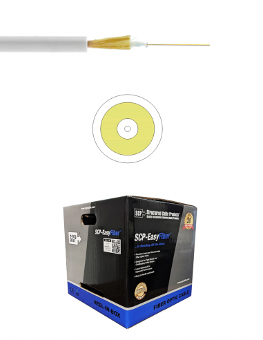 SCP&nbsp;|&nbsp;EF-SIM-OS2LSZH-WT&nbsp;|&nbsp;Fibre Single Mode OS2 Simplex | 610m | Blanc