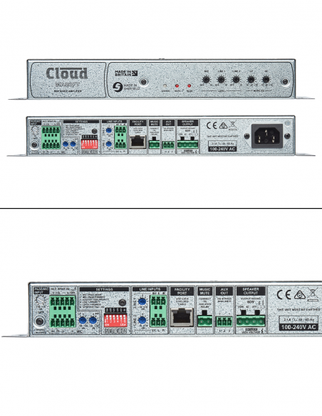 CLOUD&nbsp;|&nbsp;MA80FT&nbsp;|&nbsp;Mélangeur Amplifié 1x80W | Hi-Z / Lo-Z