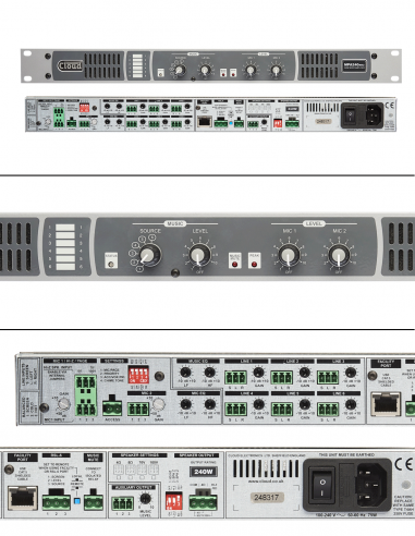 CLOUD&nbsp;|&nbsp;MPA240MK2&nbsp;|&nbsp;Combiné Mélangeur Amplifié 1x240W | Hi-Z / Lo-Z