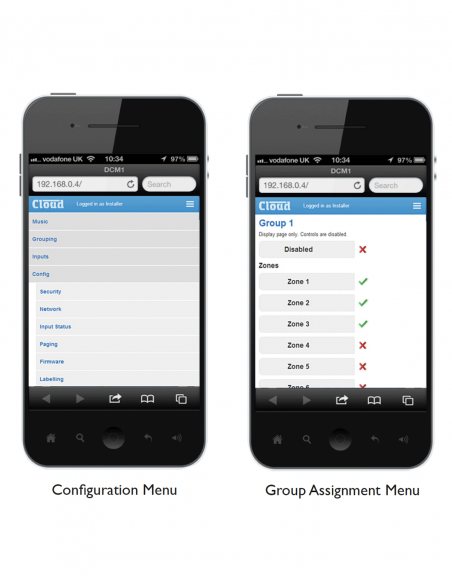 CLOUD&nbsp;|&nbsp;DCM1E&nbsp;|&nbsp;Mélangeur 8 zones numérique | RS232 et Ethernet