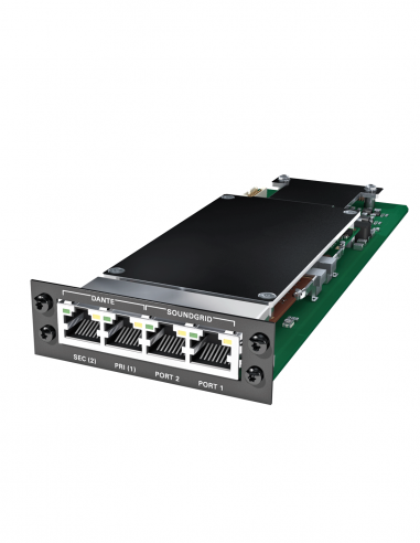 DIRECTOUT  TECHNOLOGIES&nbsp;|&nbsp;DANTE.SG.SRC.IO&nbsp;|&nbsp;Carte Double Network Audio 2x64 canaux | Dante et SoundGrid | Slot A