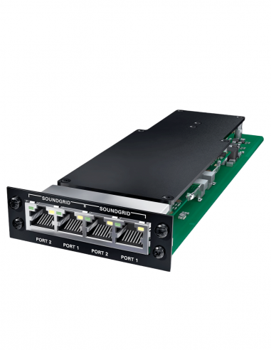 DIRECTOUT  TECHNOLOGIES&nbsp;|&nbsp;SG.SG.SRC.IO&nbsp;|&nbsp;Carte Double Network Audio 2x64 canaux | SoundGrid | Slot A