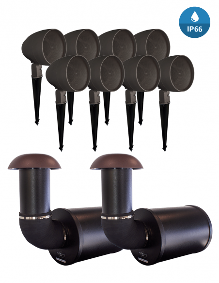 TRUAUDIO&nbsp;|&nbsp;ULTRA10-8.2&nbsp;|&nbsp;Pack Sonorisation Extérieur | 8 enceintes 4,5'' | 2 Subs. 10'' 