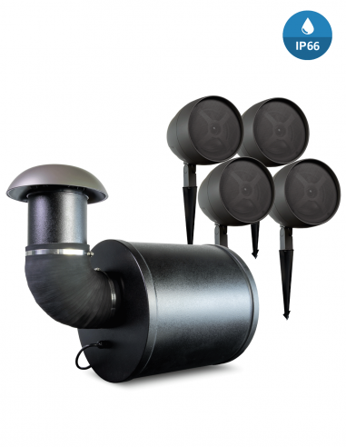 TRUAUDIO&nbsp;|&nbsp;ULTRASCAPE12&nbsp;|&nbsp;Pack Sonorisation Extérieur 300W | 4 enceintes 6,5'' | 1 Sub. 12'' 