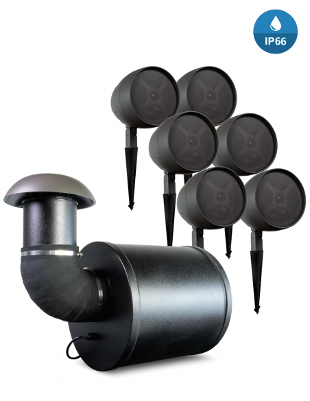 TRUAUDIO&nbsp;|&nbsp;ULTRA12-6.1&nbsp;|&nbsp;Pack Sonorisation Extérieur | 6 enceintes 6,5'' | 1 Sub. 12'' 