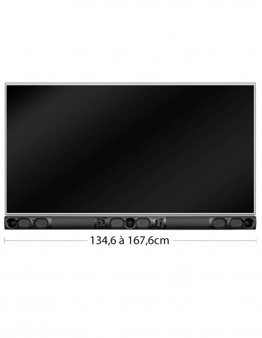 TRUAUDIO&nbsp;|&nbsp;SB-ADAPT-S&nbsp;|&nbsp;Barre de Son Passive LCR 4,5'' | 3 voies | 3x105W | Small