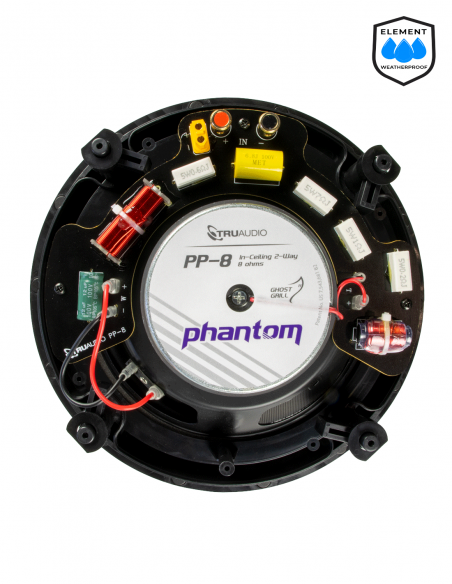 TRUAUDIO&nbsp;|&nbsp;PP-8-ELEMENT&nbsp;|&nbsp;Enceinte Plafond 8'| 2 voies | 120W | Grade 2 | Weatherproof