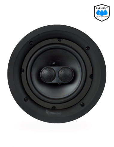TRUAUDIO&nbsp;|&nbsp;PDP-8-ELEMENT&nbsp;|&nbsp;Enceinte Stéréo Plafond 8''| 2 voies | 120W | Grade 2 | Weatherproof