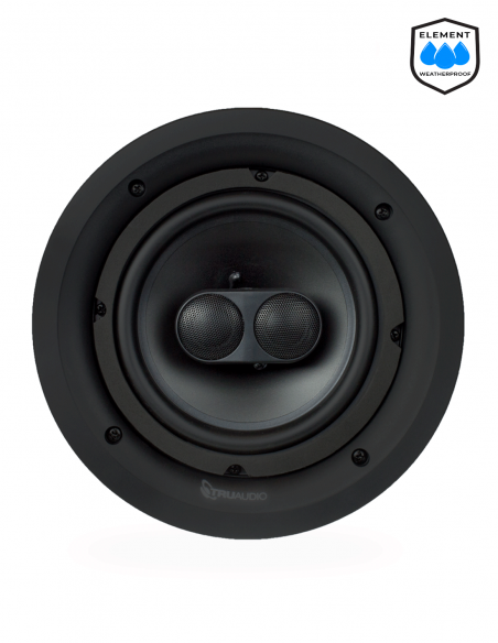TRUAUDIO&nbsp;|&nbsp;PDP-8-ELEMENT&nbsp;|&nbsp;Enceinte Stéréo Plafond 8''| 2 voies | 120W | Grade 2 | Weatherproof