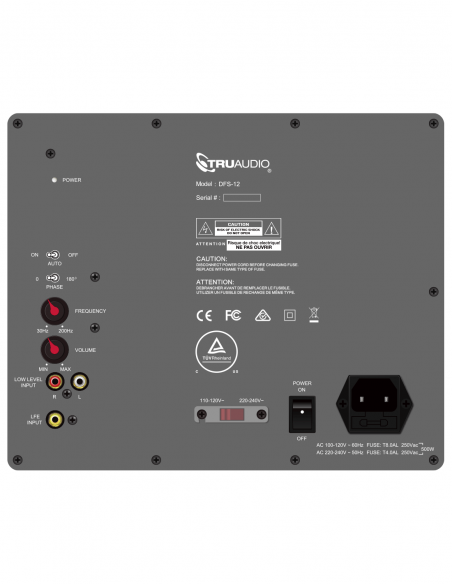 TRUAUDIO&nbsp;|&nbsp;DFS-10BK&nbsp;|&nbsp;Subwoofer 10” Amplifié 300W | Noir