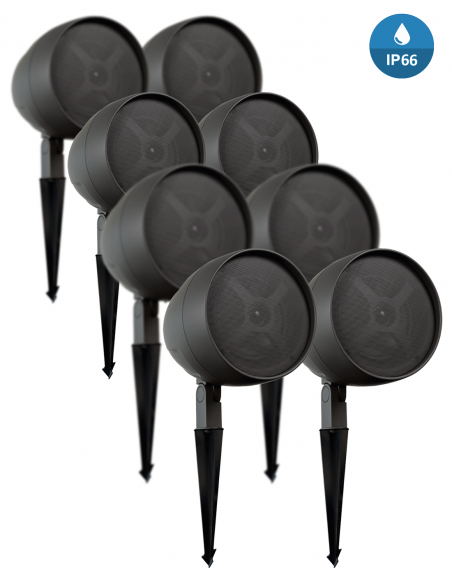 TRUAUDIO&nbsp;|&nbsp;ULTRA12-8.2 AMP&nbsp;|&nbsp;Pack Sonorisation Extérieur | 8 enceintes 6,5'' | 2 Subs. 12'' | 2 Amplis