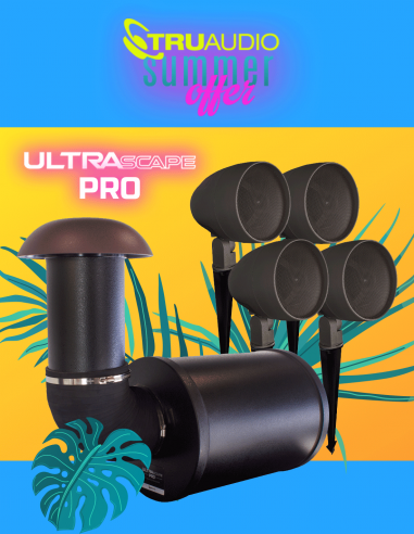 TRUAUDIO&nbsp;|&nbsp;ULTRASCAPE PRO (PROMO)&nbsp;|&nbsp;Pack Sonorisation Extérieur 200W | 4 enceintes 4'' | 1 Sub. 10''