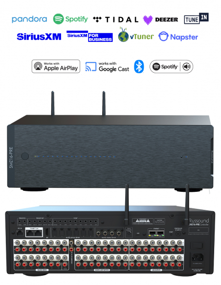 RUSSOUND&nbsp;|&nbsp;SMZ-16-PRE&nbsp;|&nbsp;Pré-amplificateur Matriciel 16x16 | Streamer intégré