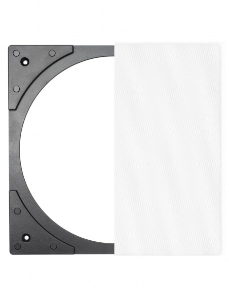 RUSSOUND&nbsp;|&nbsp;ICG-8S&nbsp;|&nbsp;Paire de Grilles Carrées avec Adaptateurs pour Enceintes IC 8''