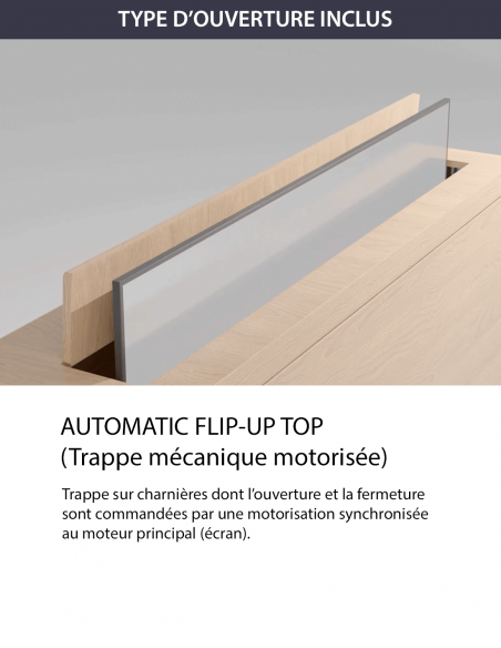 SEA AND SYMPHONY&nbsp;|&nbsp;7004-AZ-740-5G-AL&nbsp;|&nbsp;Ascenseur Double-Course TV ≤ 55'' avec Trappe Motorsiée
