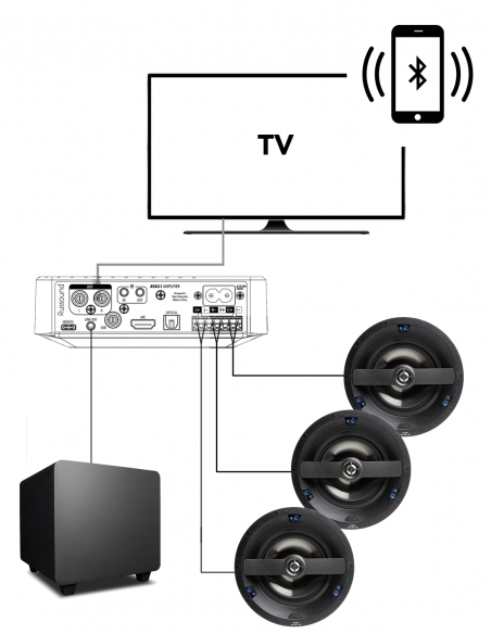 RUSSOUND&nbsp;|&nbsp;AVA3.1&nbsp;|&nbsp;Module d'amplification AVR | 3.1