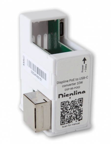 DISPLINE&nbsp;|&nbsp;DSP-95-POE2&nbsp;|&nbsp;Convertisseur PoE 10W et Data