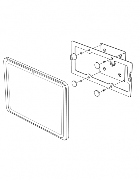 DISPLINE&nbsp;|&nbsp;DAME WALL 2.0 PRO13-R&nbsp;|&nbsp;Station d'Accueil Murale pour iPad PRO 13'' | Rose Gold