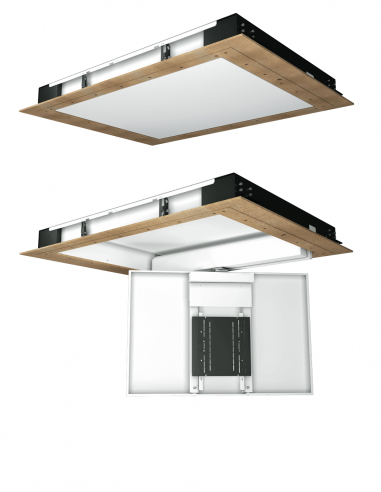 FUTURE AUTOMATION | CHRS4 | Trappe Plafond avec Pivot Central 180° pour Escamotage TV | Taille 1