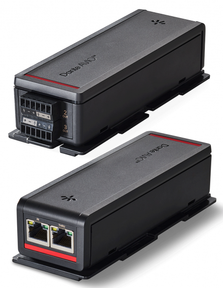 AUDINATE&nbsp;|&nbsp;AVIO-A-4OUT-EB&nbsp;|&nbsp;Convertisseur Dante™ AVIO / 2 Sorties Analogiques (4 canaux)