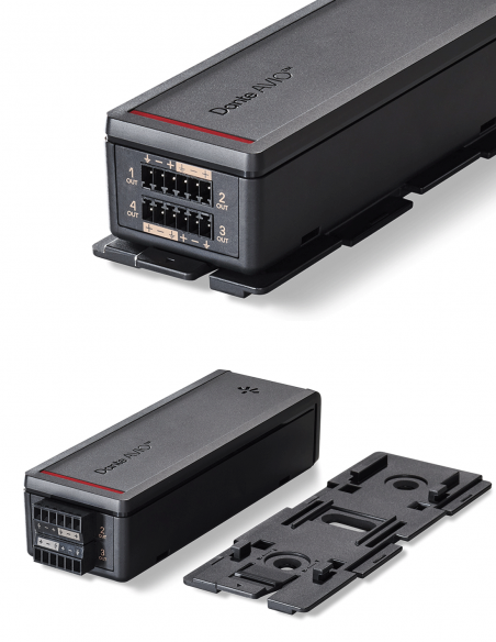 AUDINATE&nbsp;|&nbsp;AVIO-A-4OUT-EB&nbsp;|&nbsp;Convertisseur Dante™ AVIO / 2 Sorties Analogiques (4 canaux)