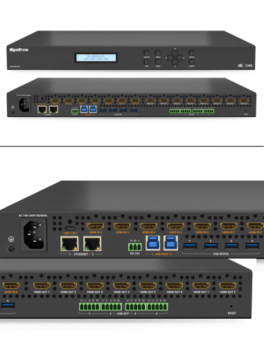 WYRESTORM&nbsp;|&nbsp;MX-0808-SCL (v2)&nbsp;|&nbsp;Matrice HDMI 8x8 | Scaler | Audio Dé-embeddé