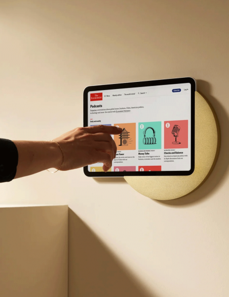 DISPLINE&nbsp;|&nbsp;Sunset Wall AIR-G&nbsp;|&nbsp;Station d'Accueil Murale pour iPad 10.9'', AIR 11'' et PRO 11'' | Gold