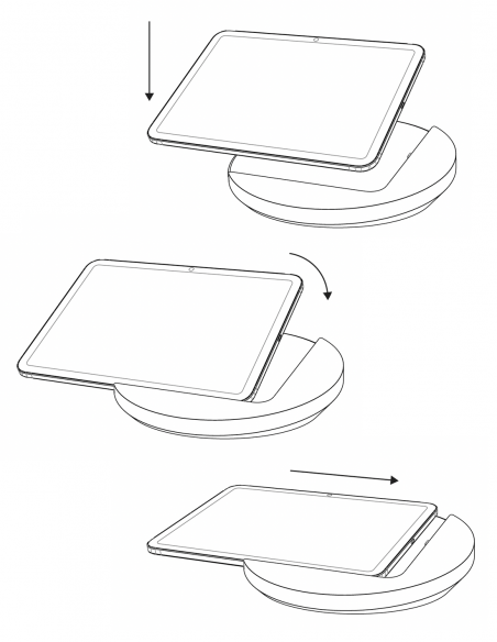 DISPLINE&nbsp;|&nbsp;Sunset Desk 10.9-T&nbsp;|&nbsp;Station d'Accueil de Bureau pour iPad 10.9'' et 11'' | Titanium