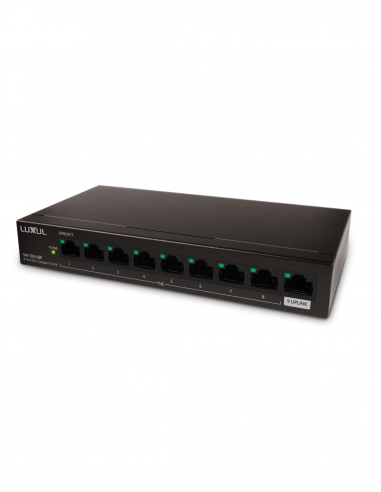 LUXUL | SW-100-08P | Switch 8 ports PoE+ Gigabit Ethernet