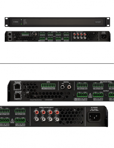CLOUD&nbsp;|&nbsp;CXA4250D&nbsp;|&nbsp;Amplificateur IP numérique Dante | 4 ou 8 canaux | 250W | Hi-Z-Lo-Z 