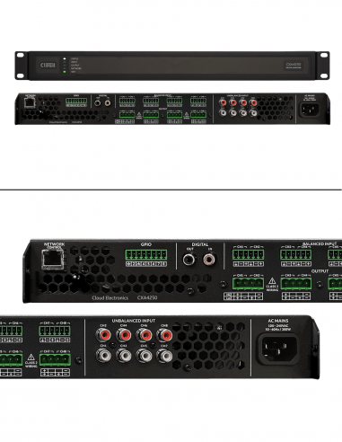 CLOUD&nbsp;|&nbsp;CXA4250&nbsp;|&nbsp;Amplificateur IP numérique | 4 ou 8 canaux | 250W | Hi-Z-Lo-Z 