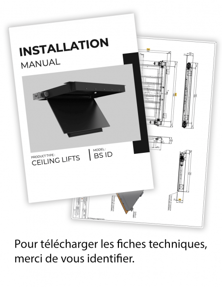 SEA AND SYMPHONY&nbsp;|&nbsp;7075-BSID&nbsp;|&nbsp;Trappe Motorisée Encastrable pour TV ≤ 75''