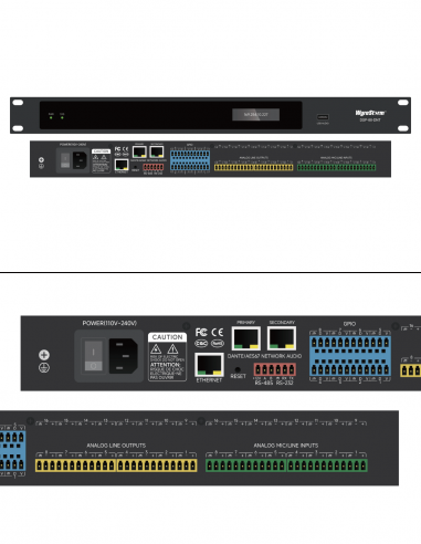 WYRESTORM&nbsp;|&nbsp;DSP-88-DNT&nbsp;|&nbsp;Processeur 8x8 Audio Analogique + 8x8 Dante