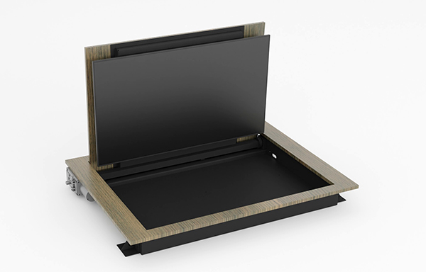 Trappe inversée pour écran TV gamme FLIP-UP de Sea & Symphony