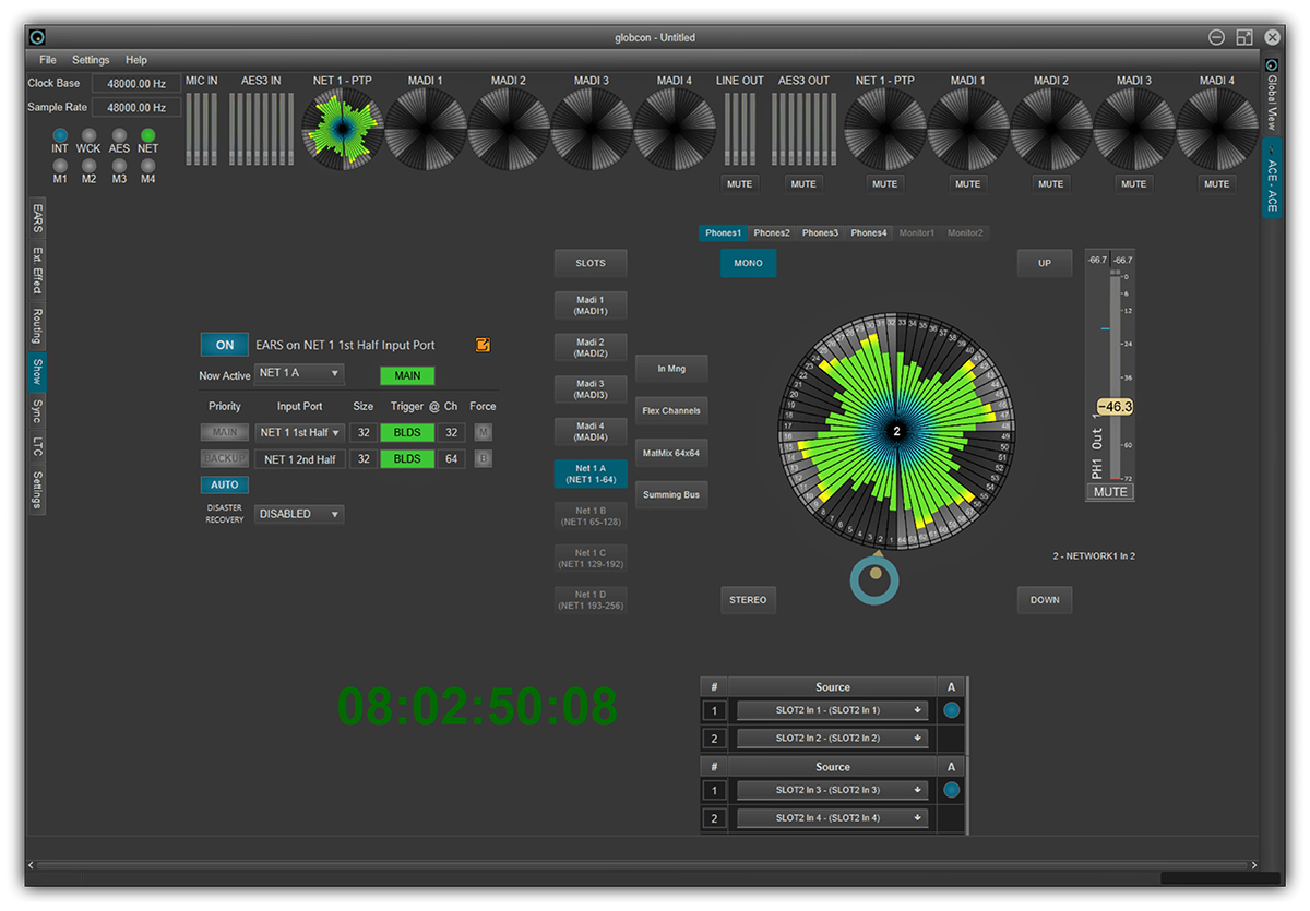 Interface globcon Mode Lecture, exemple 1